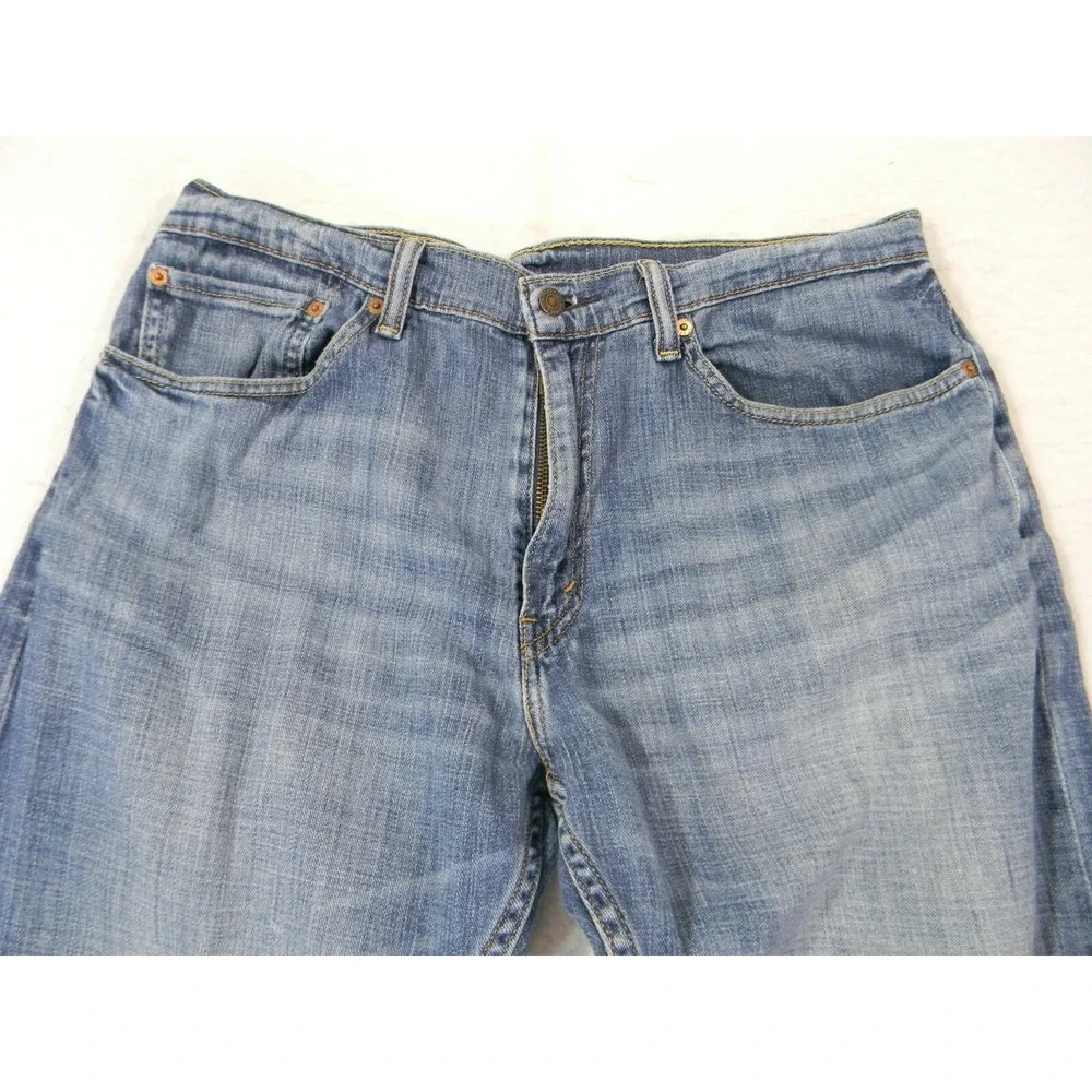 Levi's‎ 505 jeans Men's 34 x 30 Regular Fit Straight blue stretch denim pants